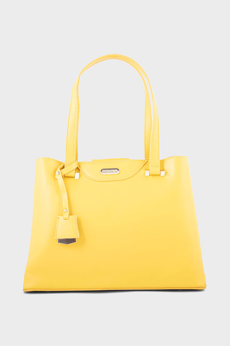 Formal Tote Hand Bags BS2058-Mustard