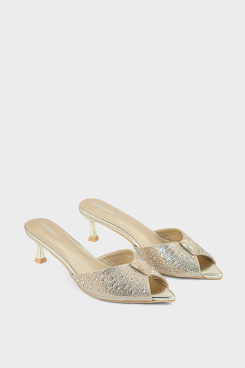 Party Wear Slip On IP0132-Gold