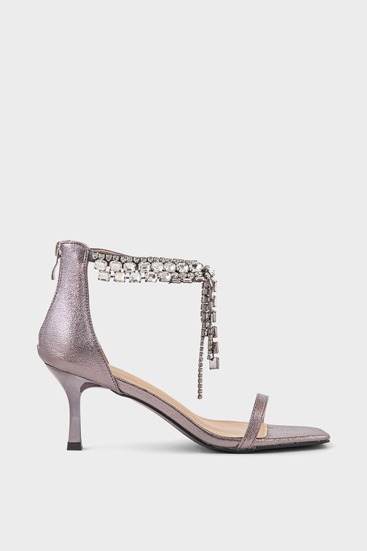 Party Wear Sandal IP2053-Pewter