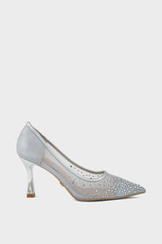 Party Wear-Court Shoes-IP5017-Silver