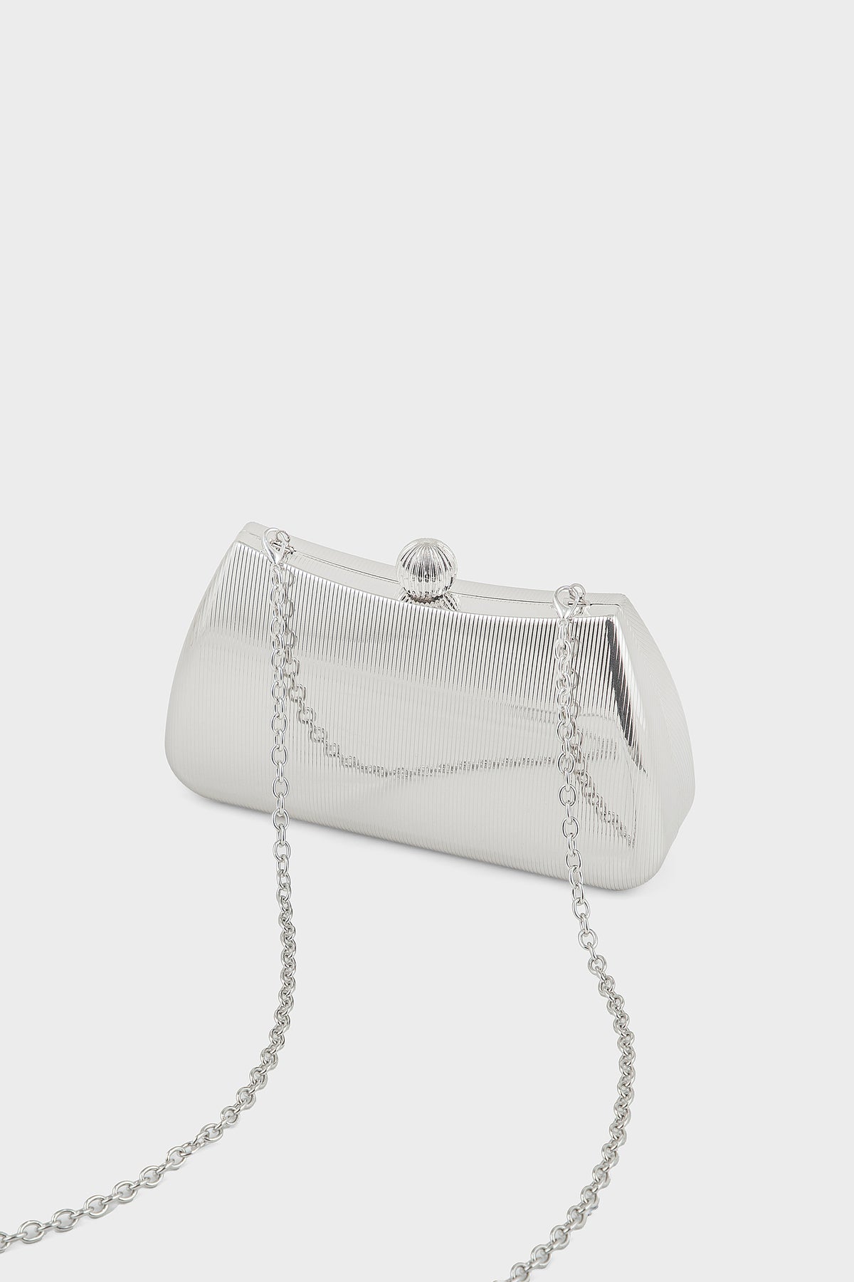 Party Wear Clutch BK4175-Silver