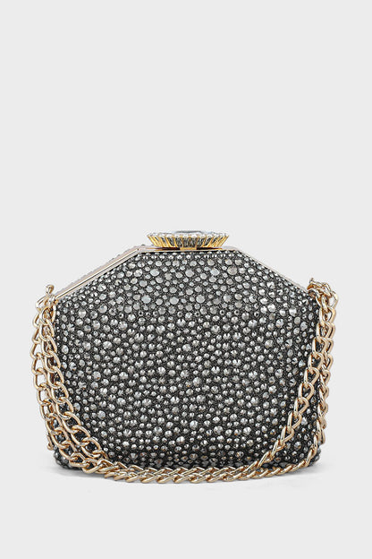 Party Wear Clutch BK4048-Gun