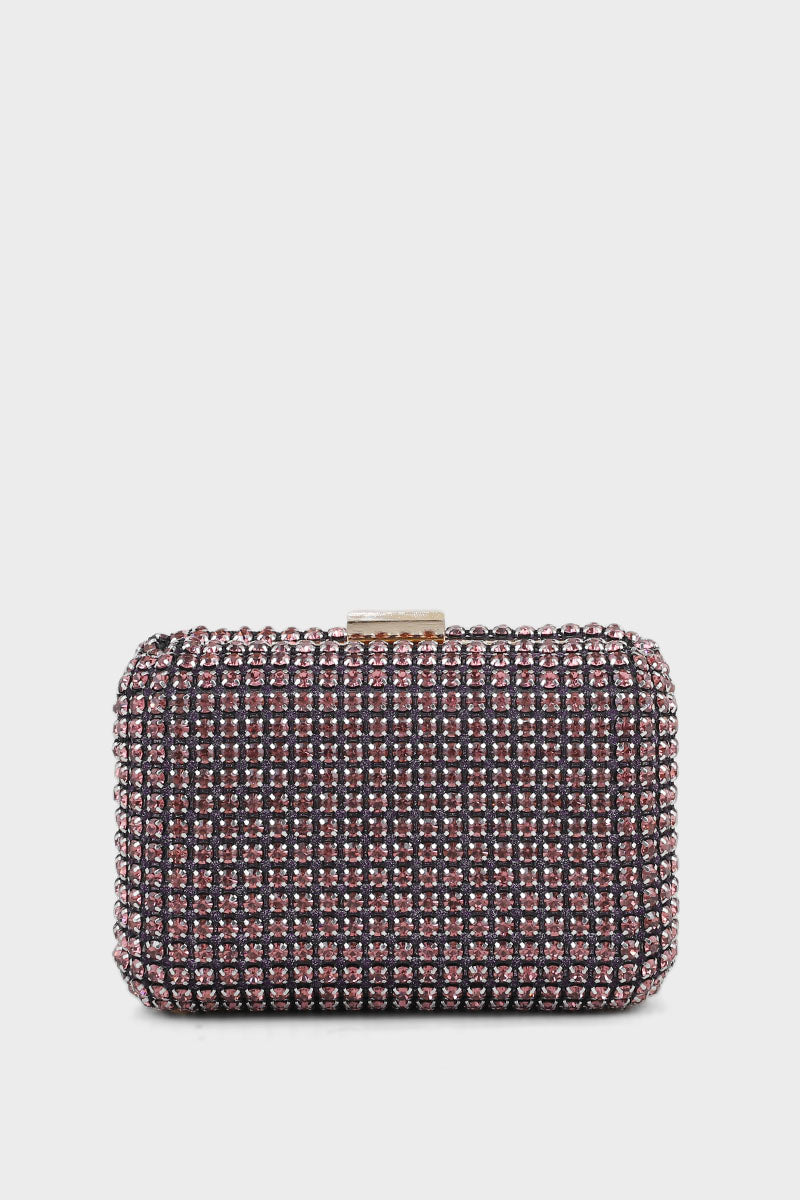 Party Wear Clutch BK4004-Rose Gold