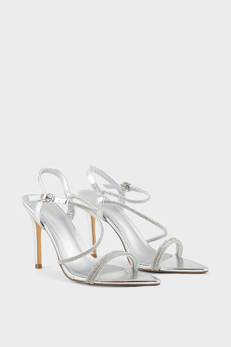 Party Wear Sandal IP2083-Silver