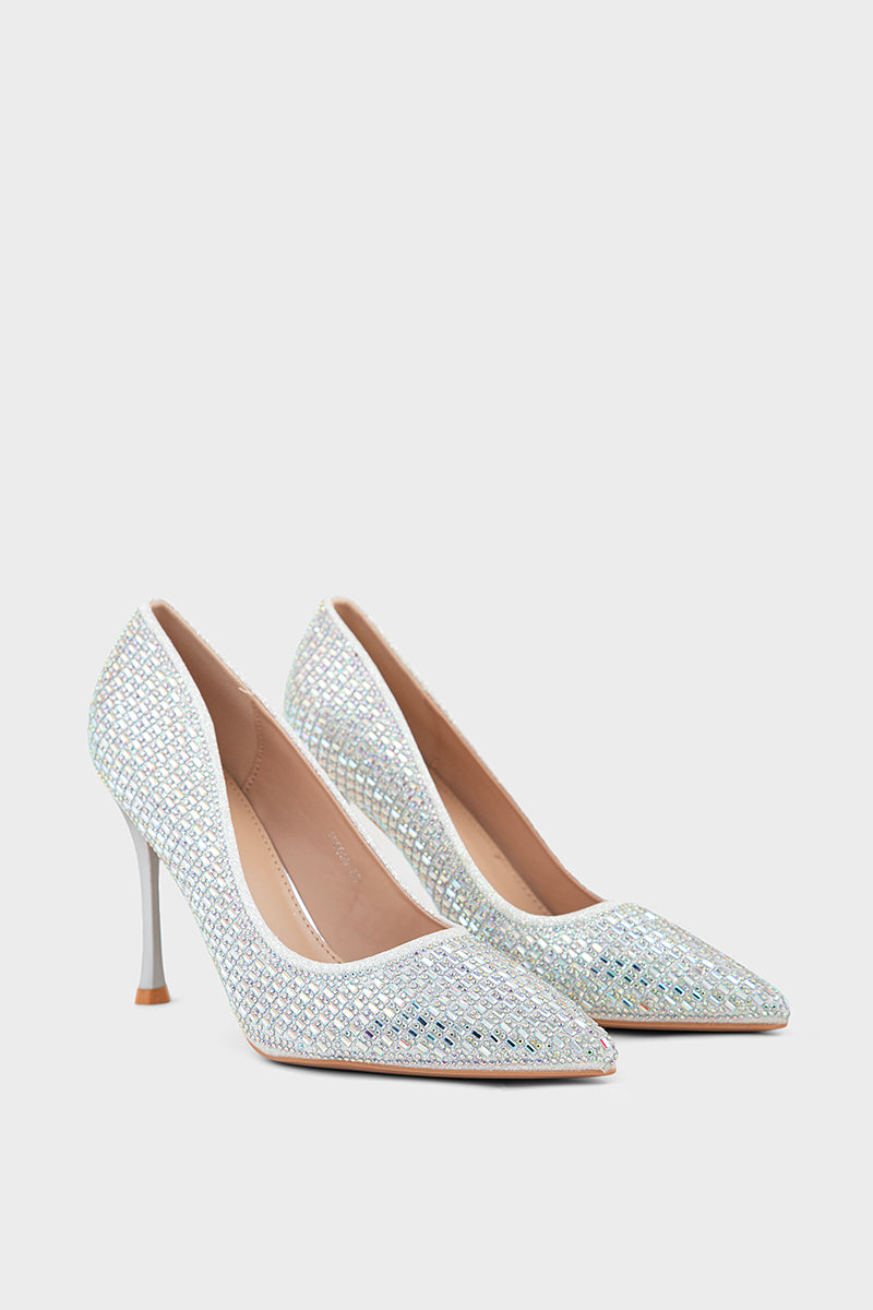 Pary Wear Court Shoes IP5050-Silver