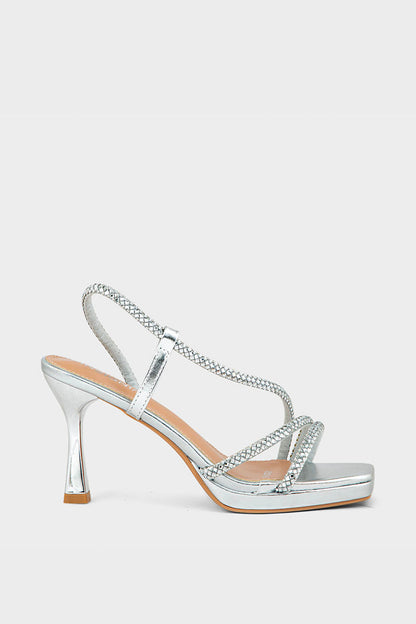 Party Wear Sandal IP2029-Silver