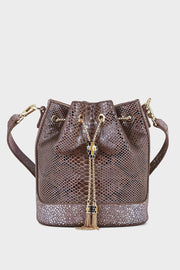 Bucket Hand Bags B15097-Tan