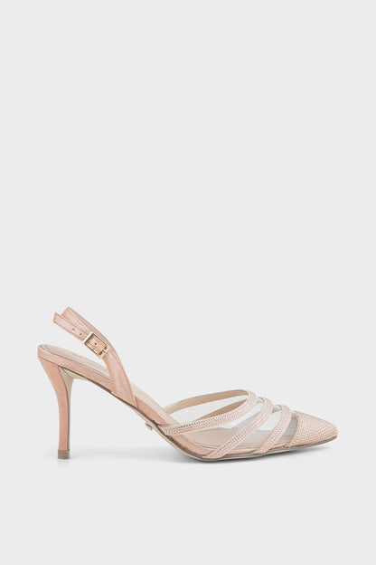 Party Wear Sling Back I47179-Peach