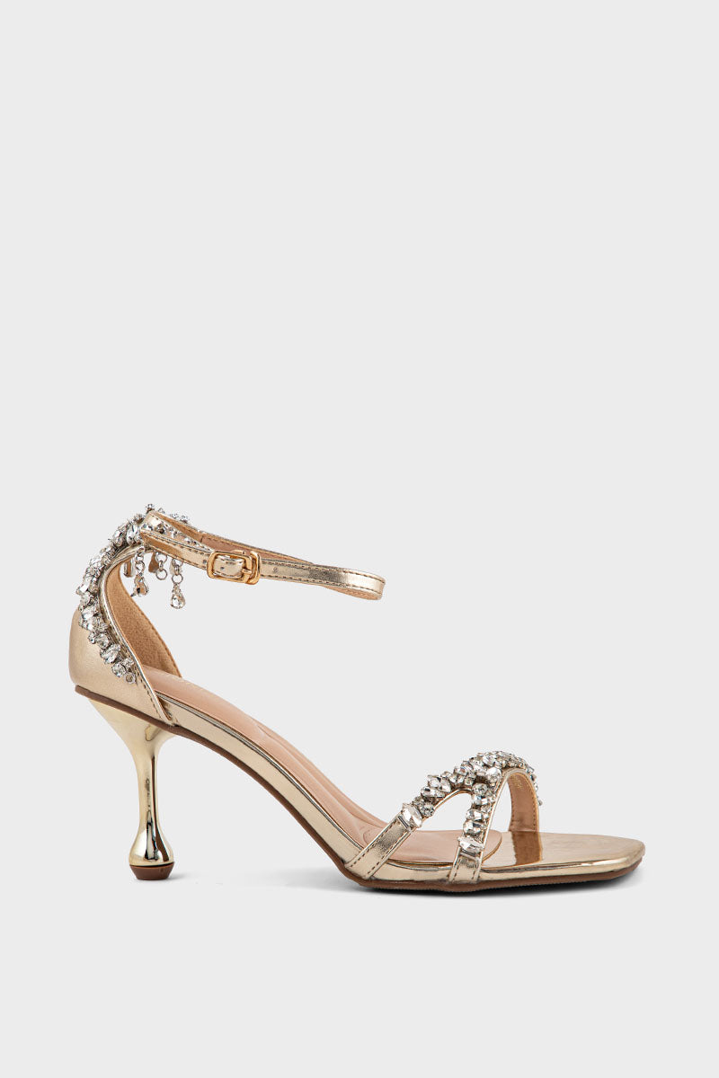 Party Wear Sandal IP2049-Gold