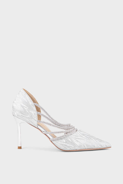 Party Wear Court Shoes IP5013-Silver