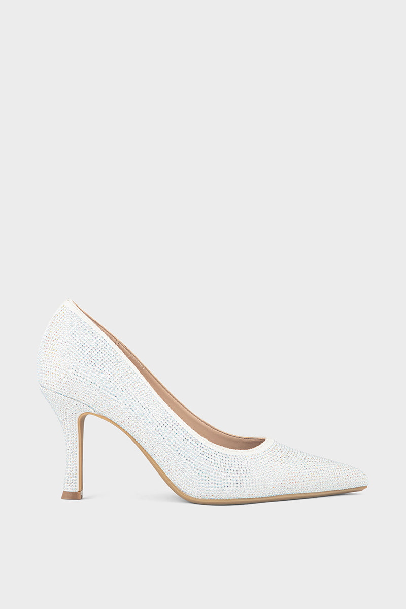 Party Wear Court Shoes IP5022-White