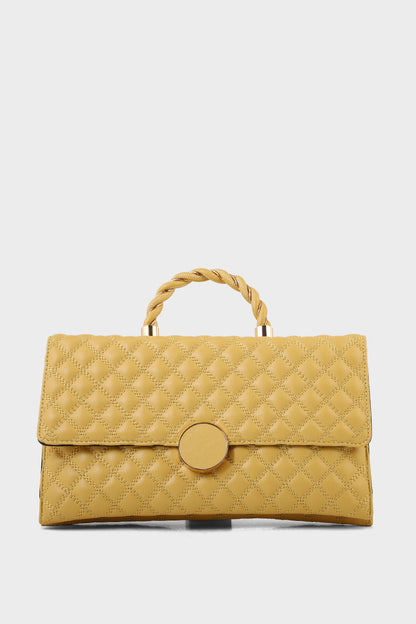 Trapeze Hand Bags B15116-Mustard
