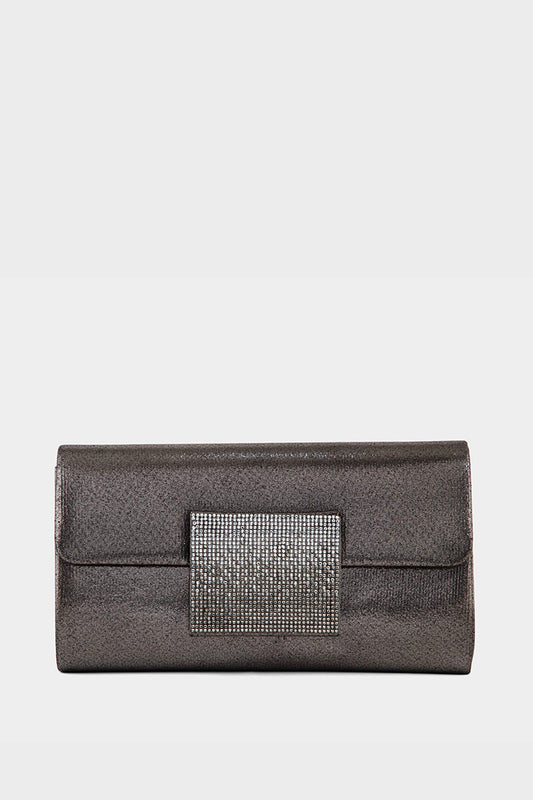 Party Wear Clutch BK4110-Pewter