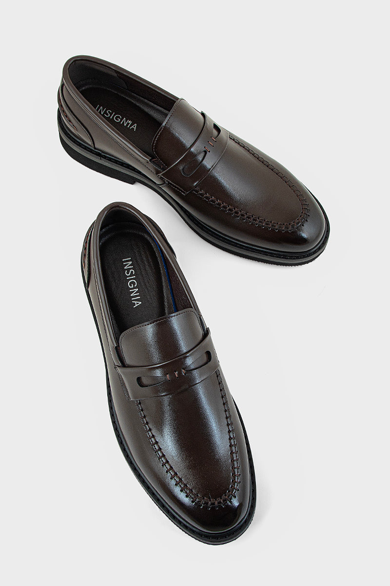 Men Formal Loafers MF7058-Coffee