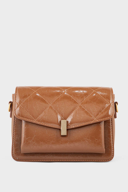 Flap Shoulder Bags BS2127-Tan