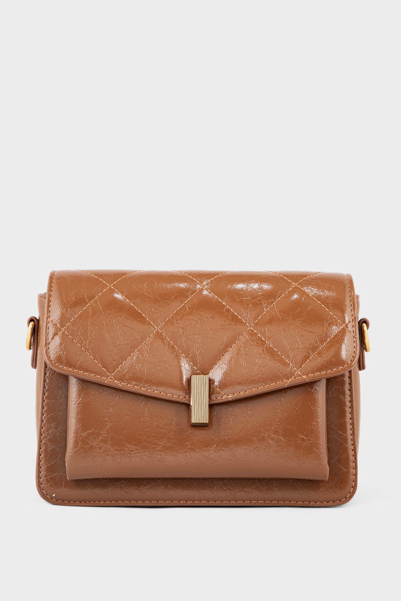 Flap Shoulder Bags BS2127-Tan