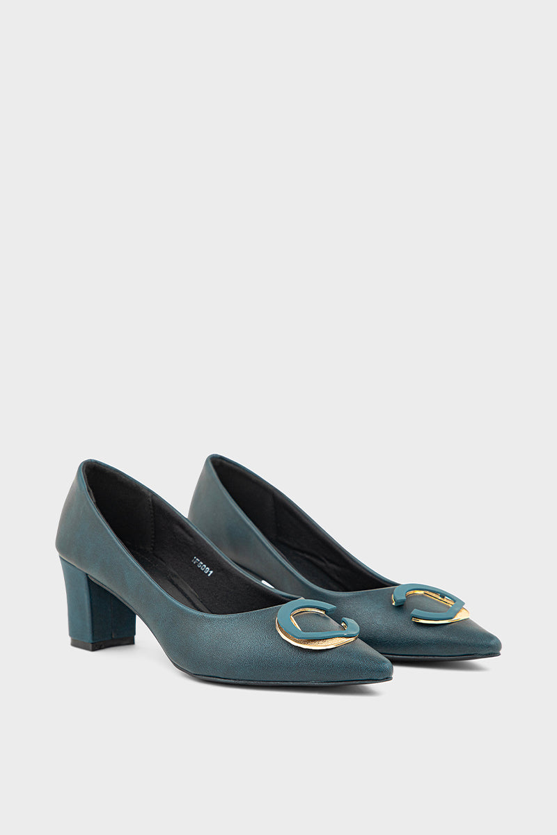 Formal Court Shoes IF5091-Teal Blue