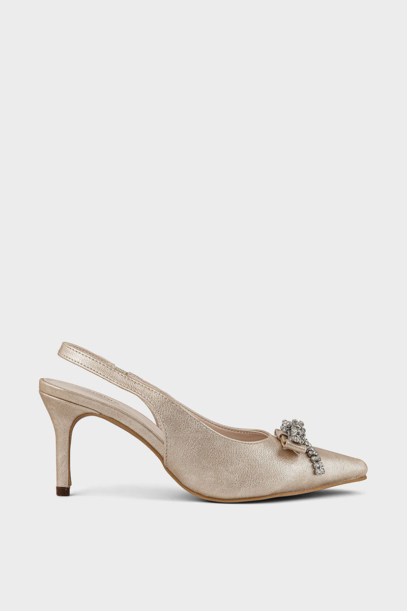Party Wear Sling Back IP4031-Gold