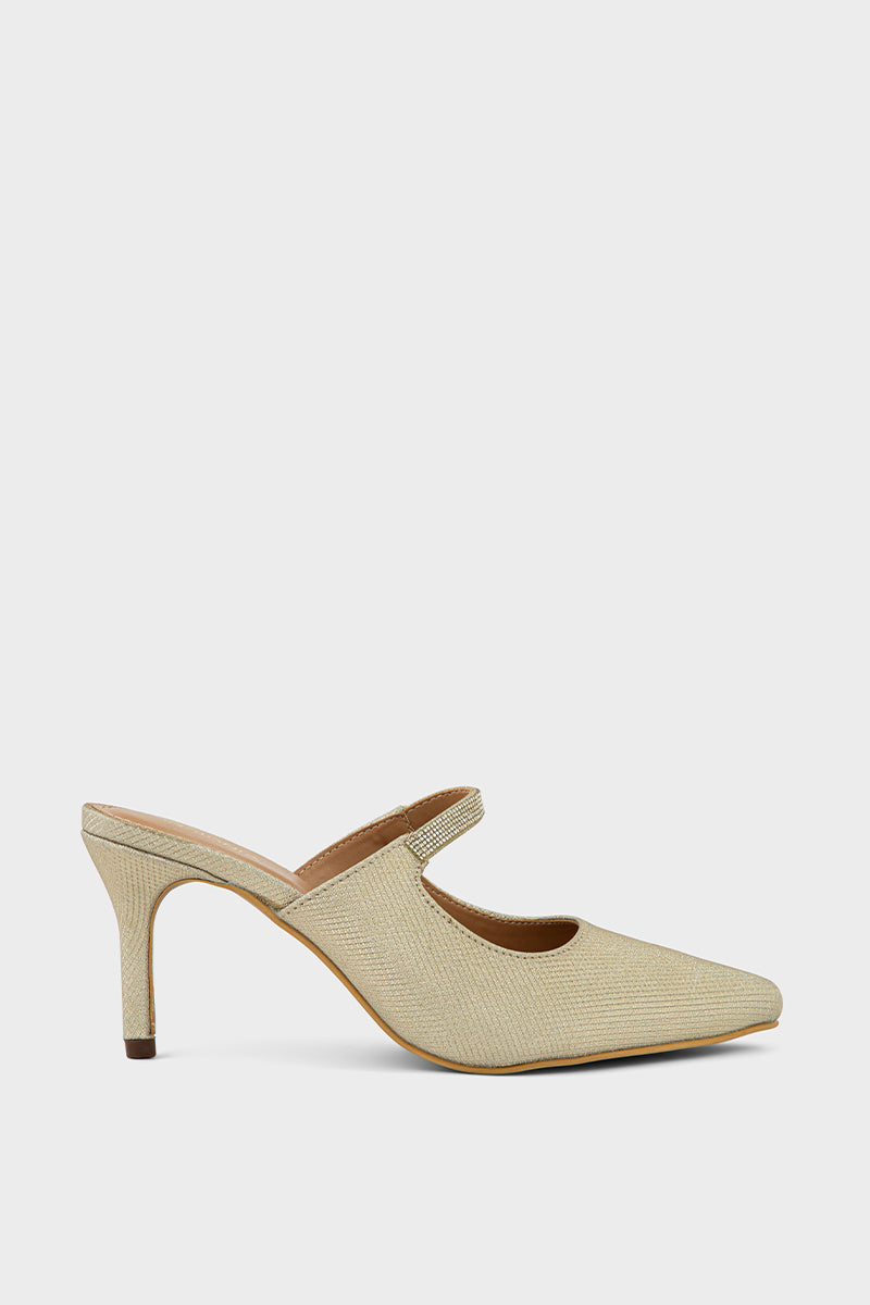 Party Wear Mule IP8512-Gold