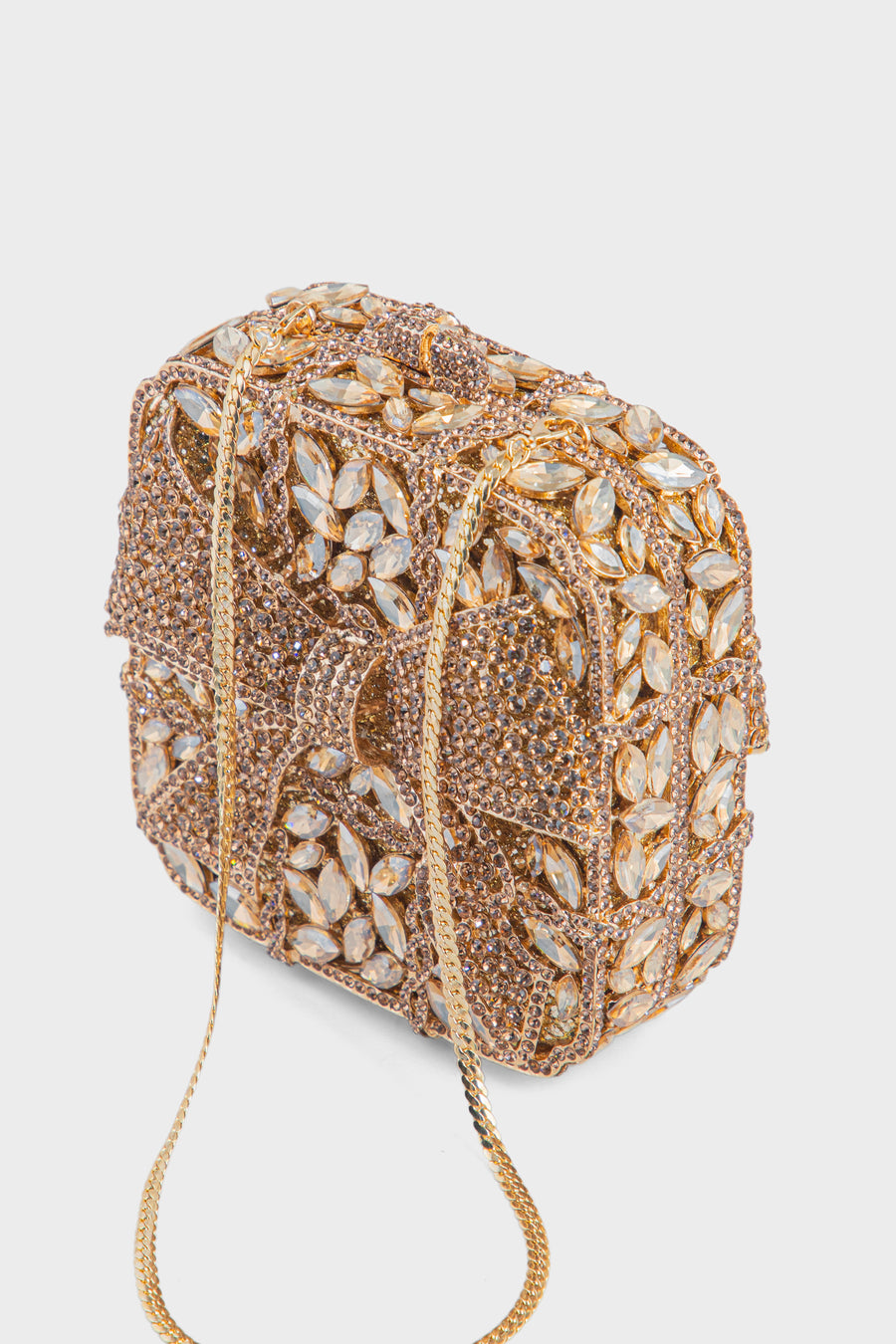 Party Wear Clutch BK4061-Golden