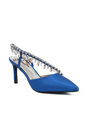 Party Wear Sling Back I47270-Navy