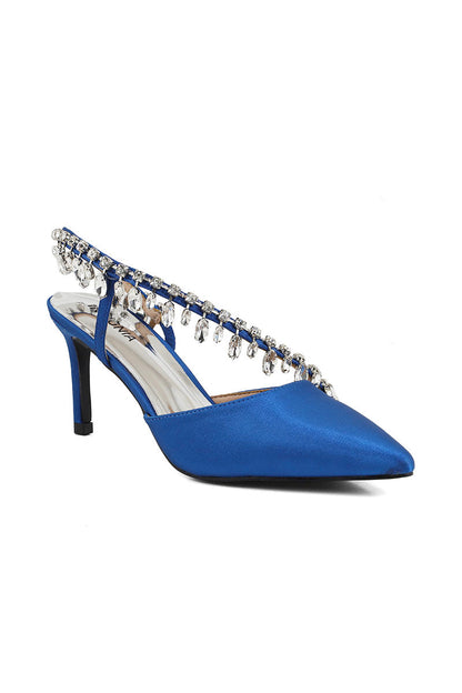 Party Wear Sling Back I47270-Navy