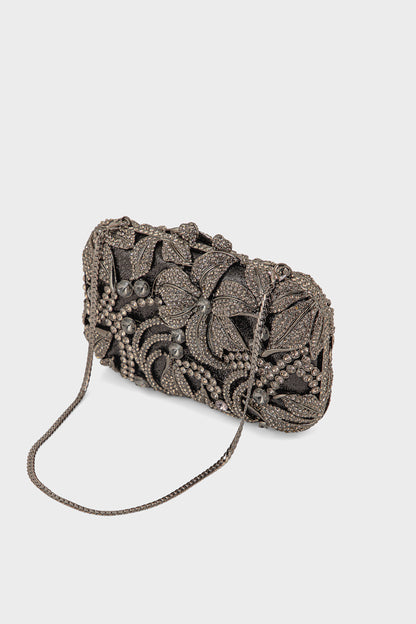 Party Wear Clutch BK4137-Pewter