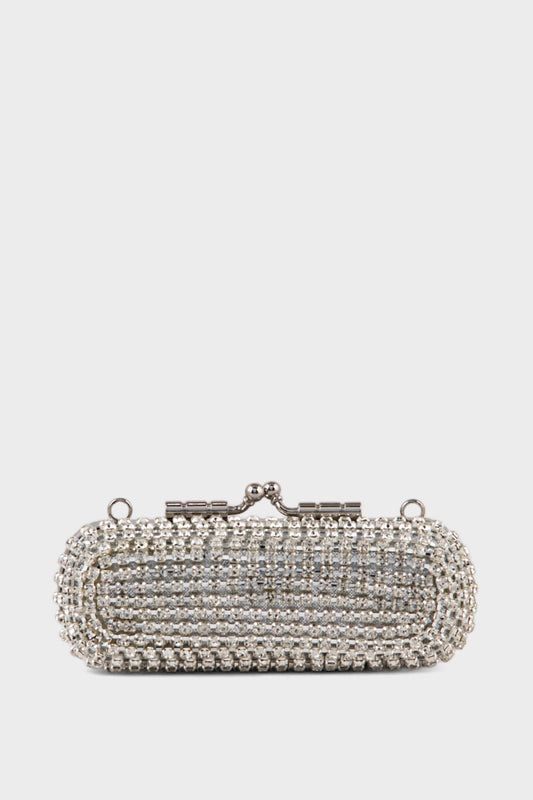 Party Wear Clutch BK4108-Silver