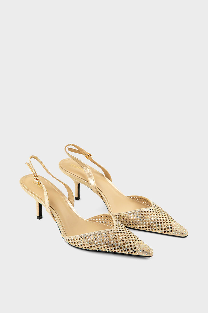 Party Wear Sling Back IP4046-Gold