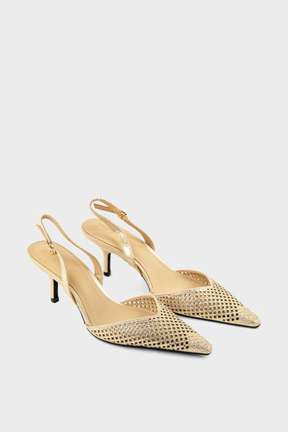 Party Wear Sling Back IP4046-Gold