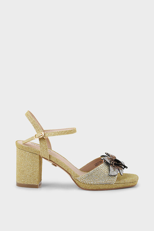 Party Wear Sandal I23708-Golden