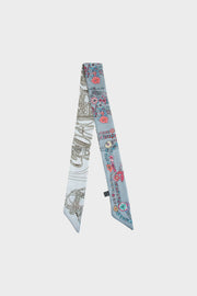 Premium Silk Bag Scarf BF0005-Grey