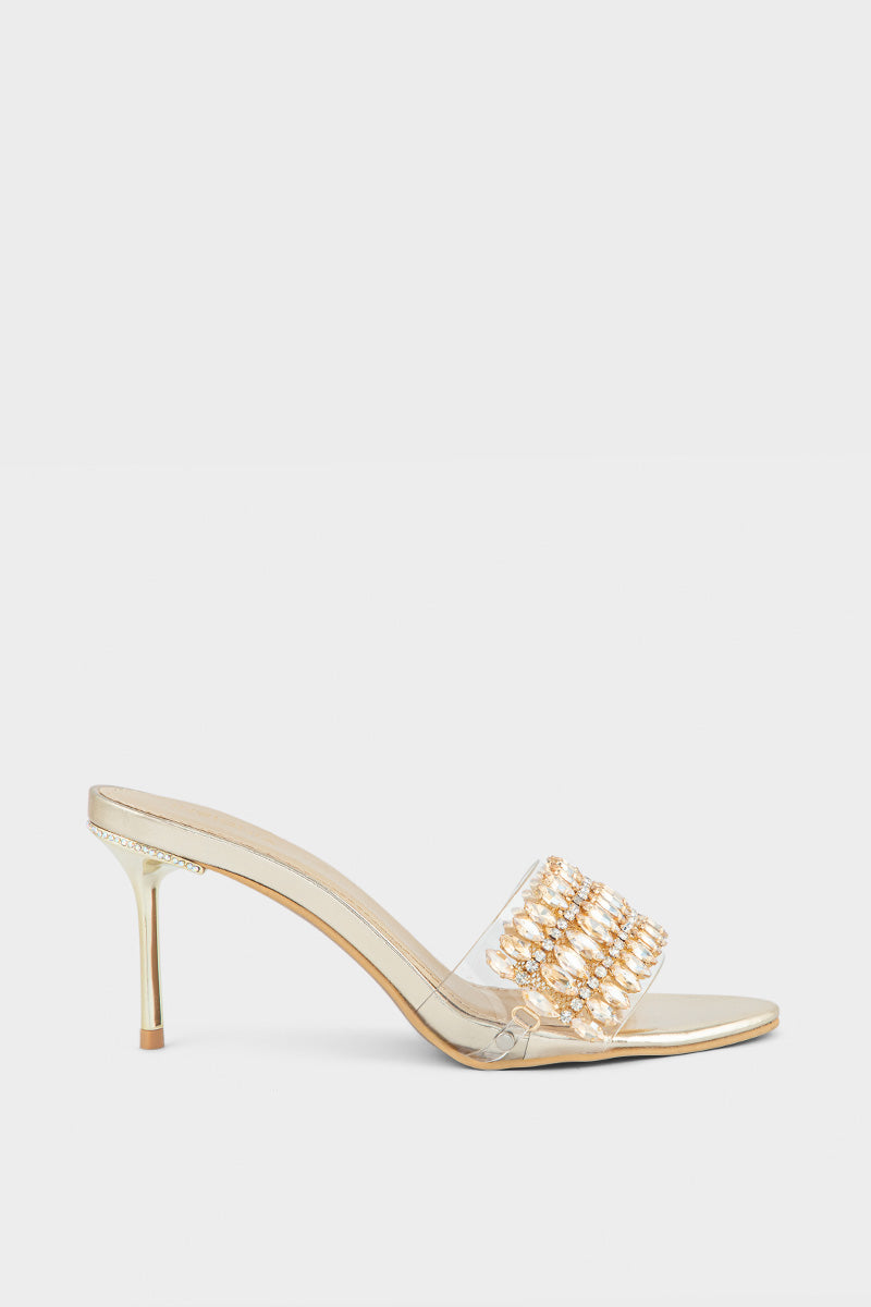 Party Wear Slip On IP0074-Gold