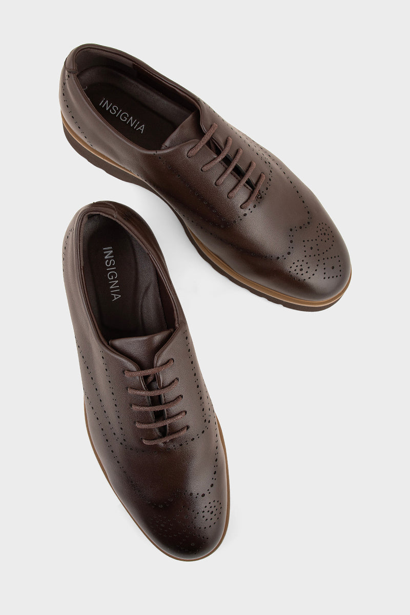 Men Formal Derby MF7510-Dark Brown