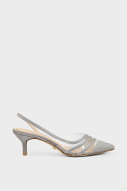 Party Wear Sling Back I47181-Grey