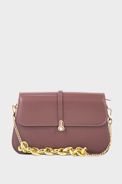 Flap Shoulder Bags BS2074-Plum