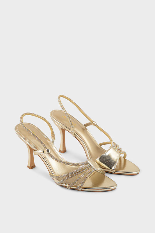 Party Wear Sandal IP2073-Gold