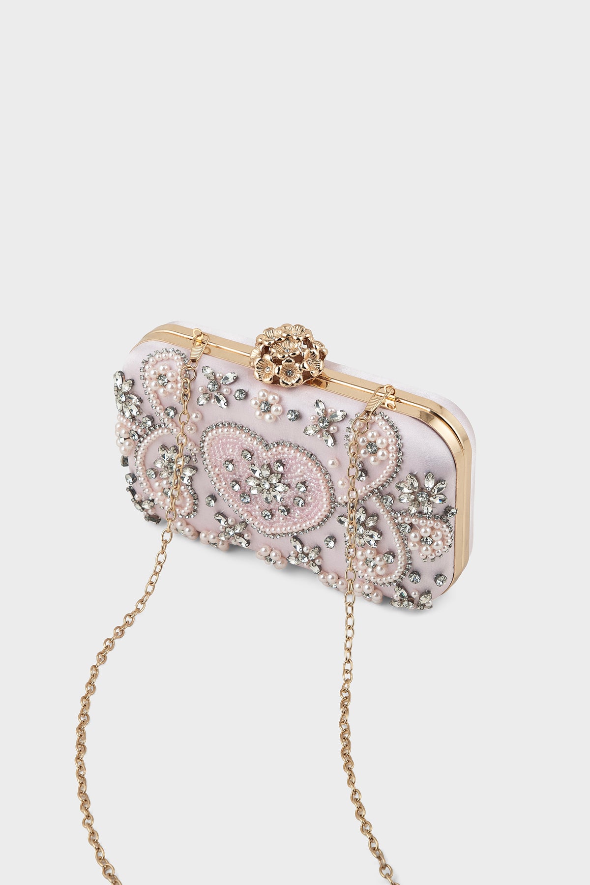 Party Wear Clutch BK4150-Peach