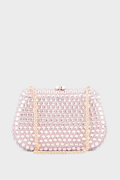 Party Wear Clutch BK4035-Rose Gold