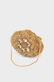 Party Wear Clutch BK4138-Golden