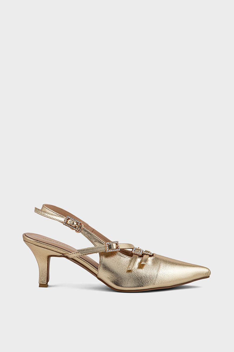 Party Wear Sling Back IP4033-Gold