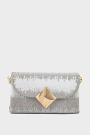 Party Wear Clutch BK4076-Silver