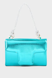 Top Handle Hand Bags BH0036-Teal Blue