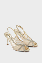 Party Wear Sling Back IP4050-Gold