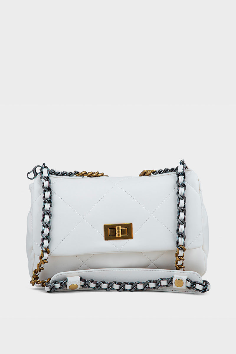 Flap Shoulder Bags BS2096-Ivory
