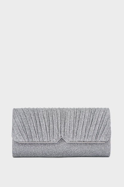 Party Wear Clutch BK4034-Silver