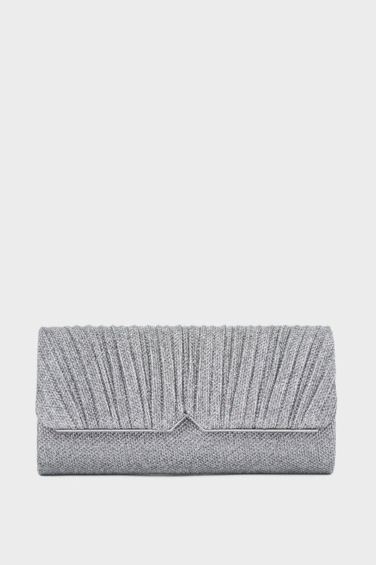 Party Wear Clutch BK4034-Silver