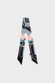 Premium Silk Bag Scarf BF0003-Black