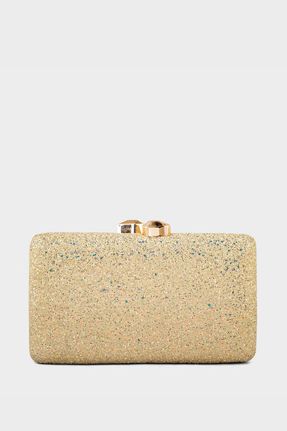 Party Wear Clutch BK4078-Golden