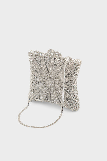 Party Wear Clutch BK4159-Silver